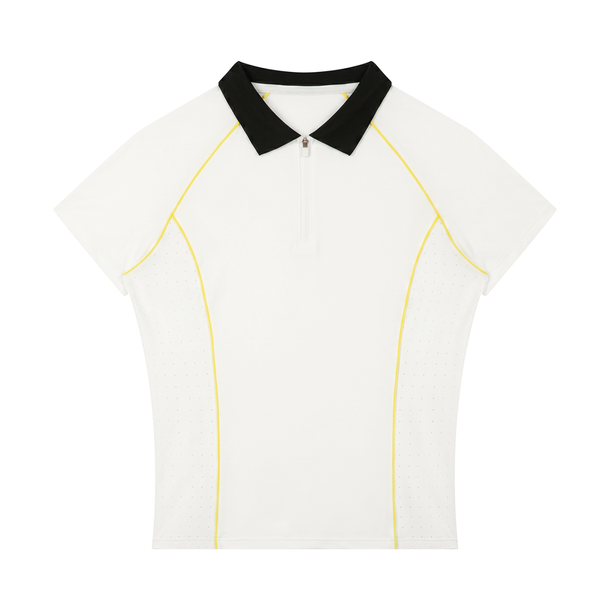 Women’s Slim Fit Quarter-Zip Polo Shirt