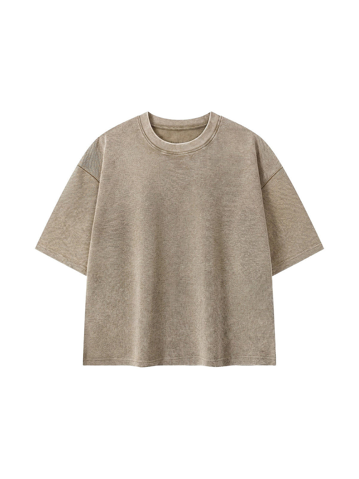 Unisex Mineral Wash Waffle Boxy T-Shirt