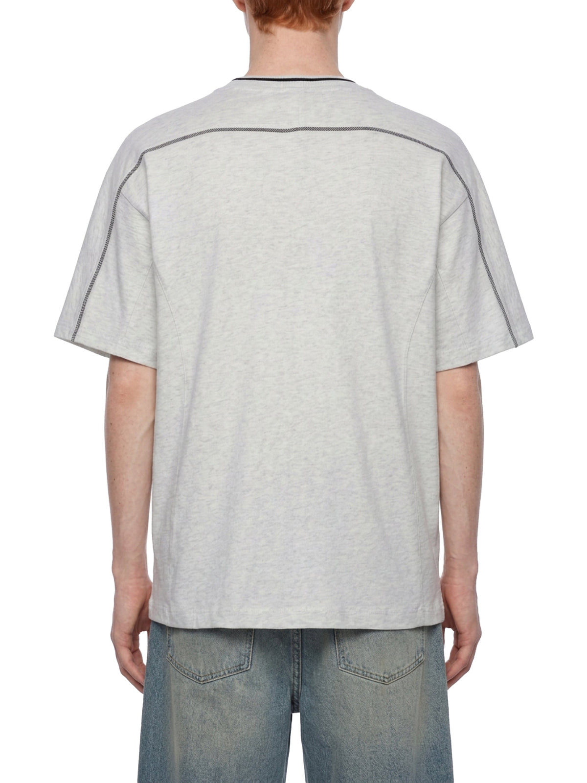Unisex Oversized Contrast Tape T-Shirt
