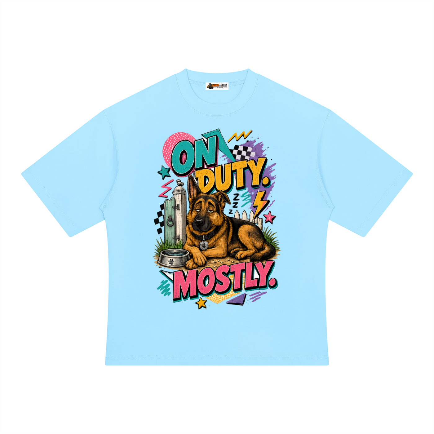On Duty Mostly Unisex Heavyweight Oversized T-Shirt