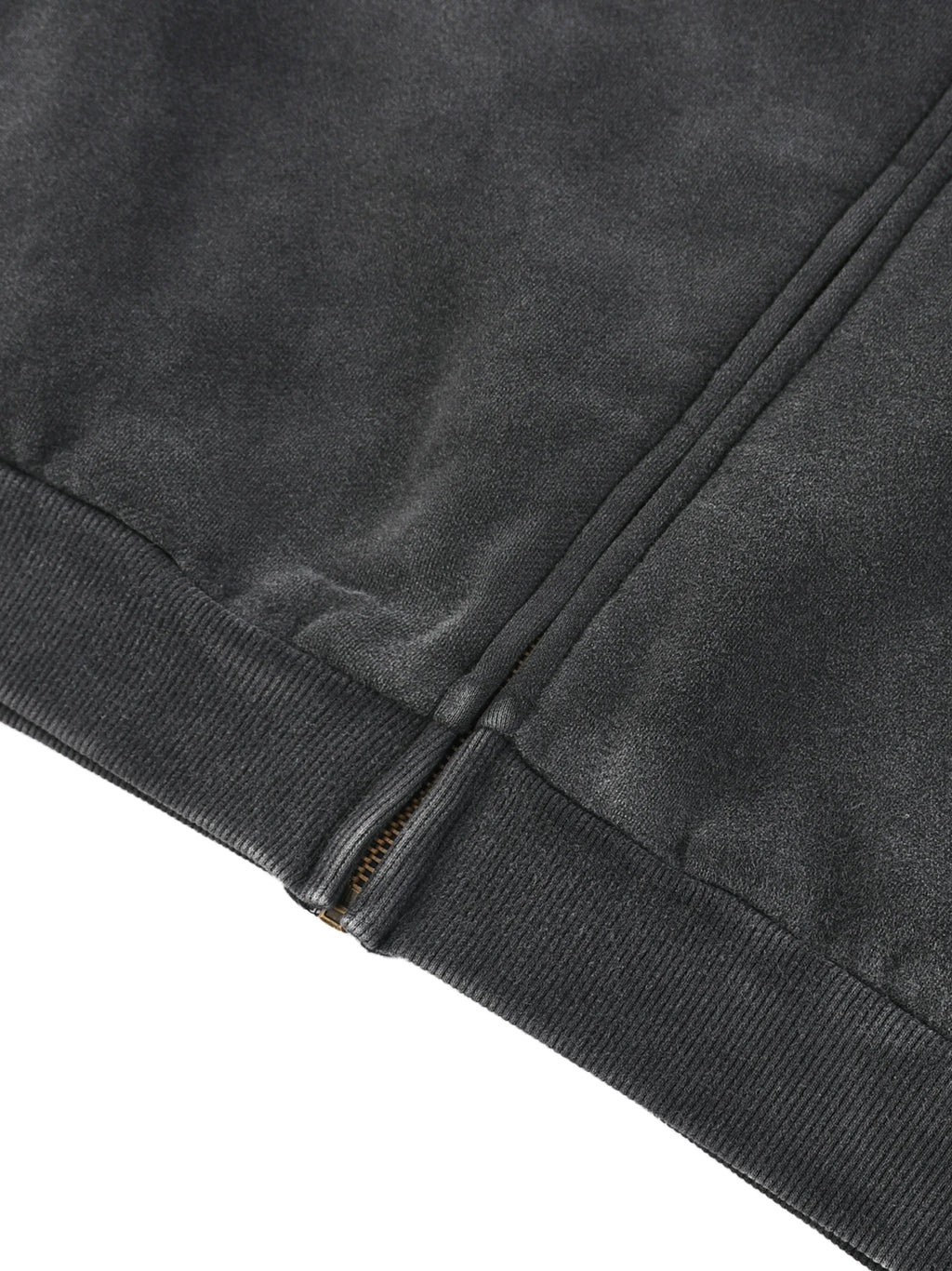 Vintage Washed Fleece Baseball Jacket