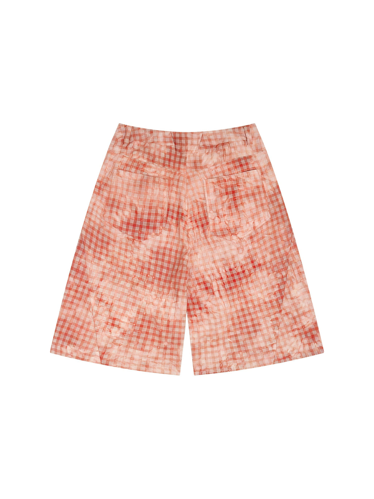 Unisex Vintage Wash Plaid Shorts