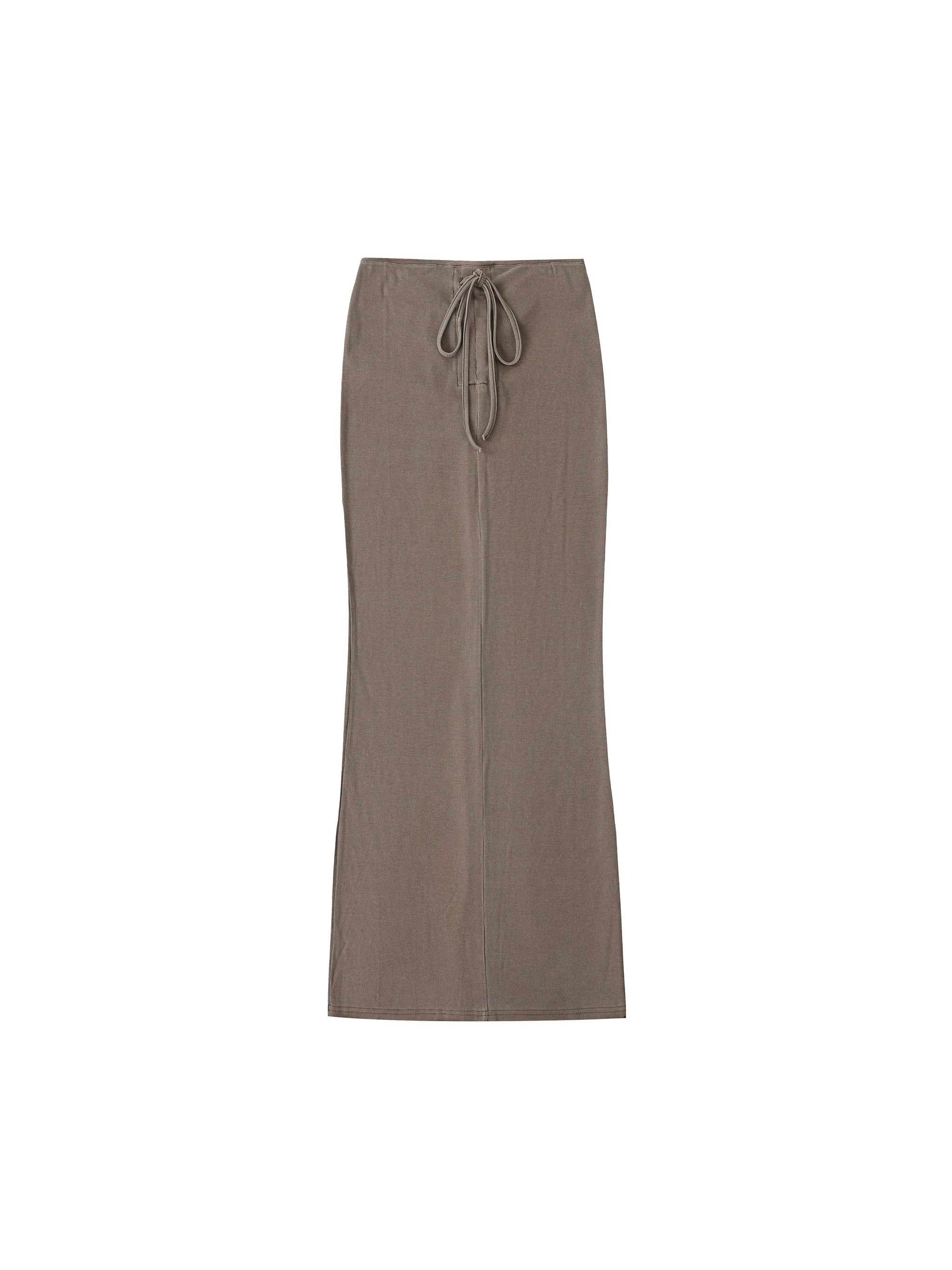 Women’s Dyed Washed Drawstring Maxi Skirt