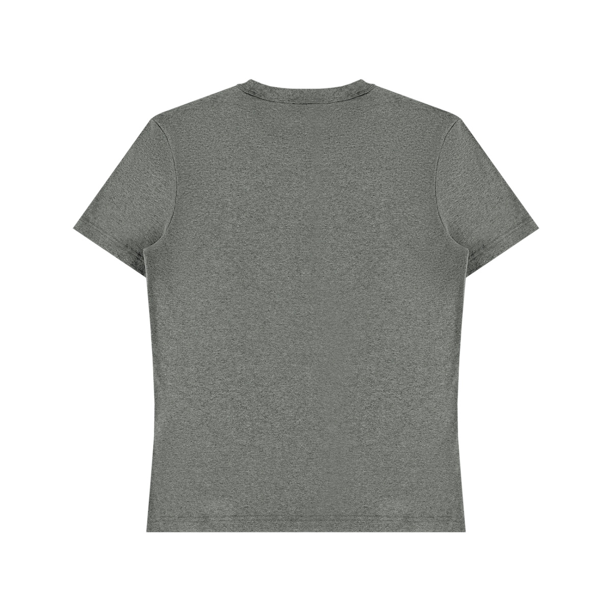 Flower Gray Unisex Heavyweight Cotton T-Shirt back product view