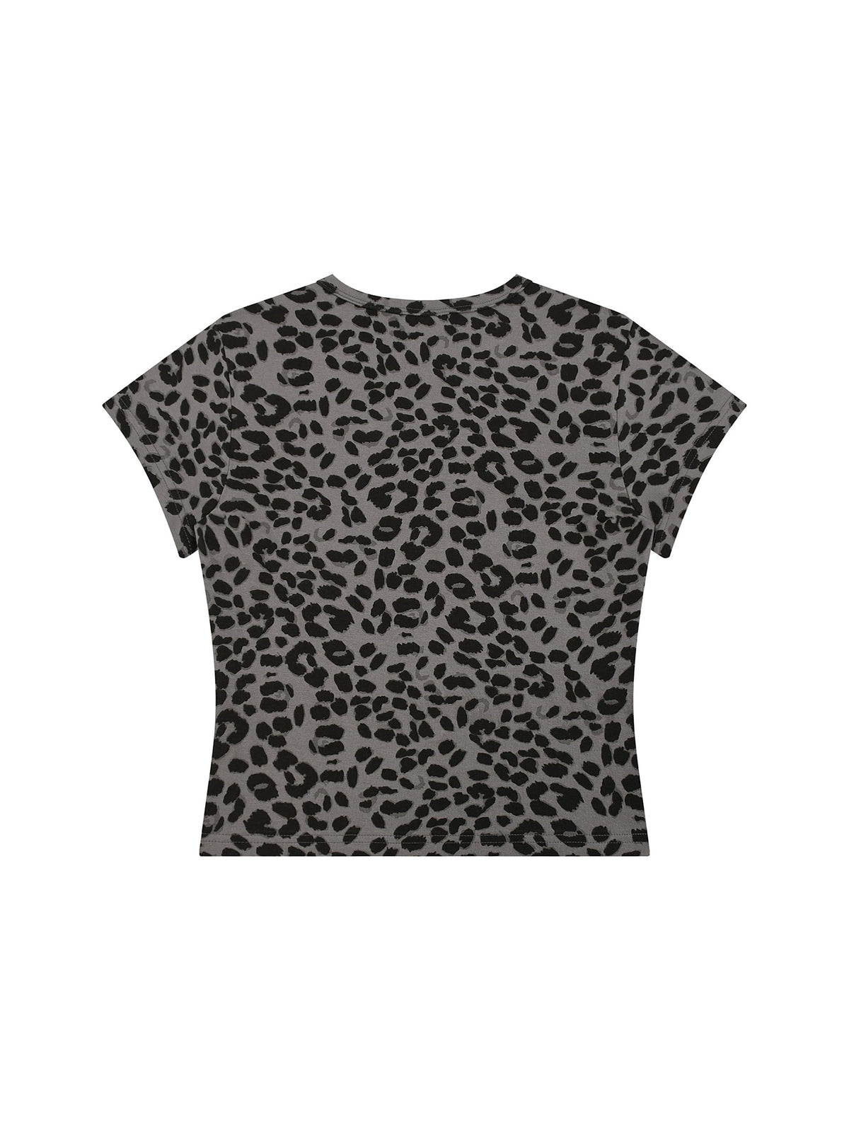 Women’s Leopard Print Crop T-Shirt