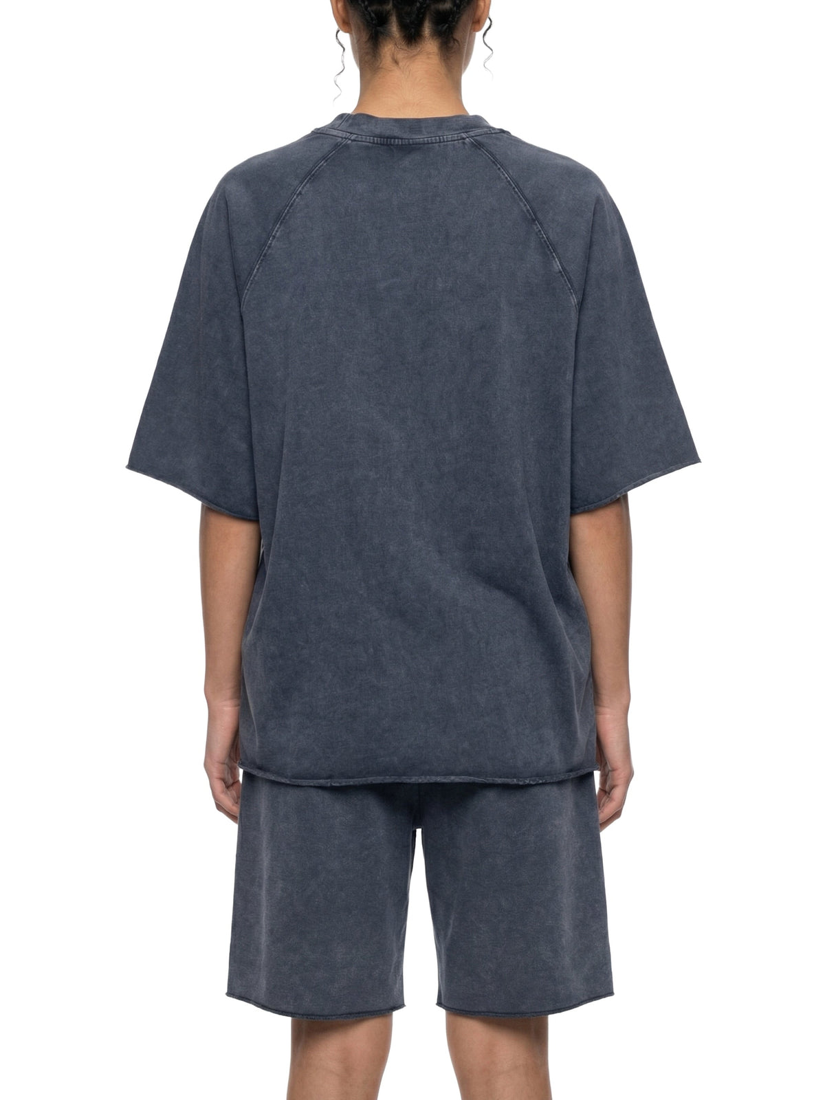 Unisex Mineral Wash Raw Edge T-Shirt