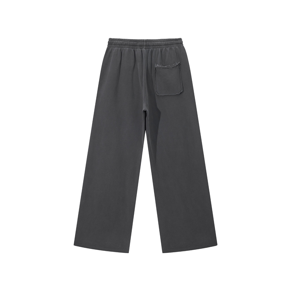 Snow-Washed Raw-Edge Sweatpants