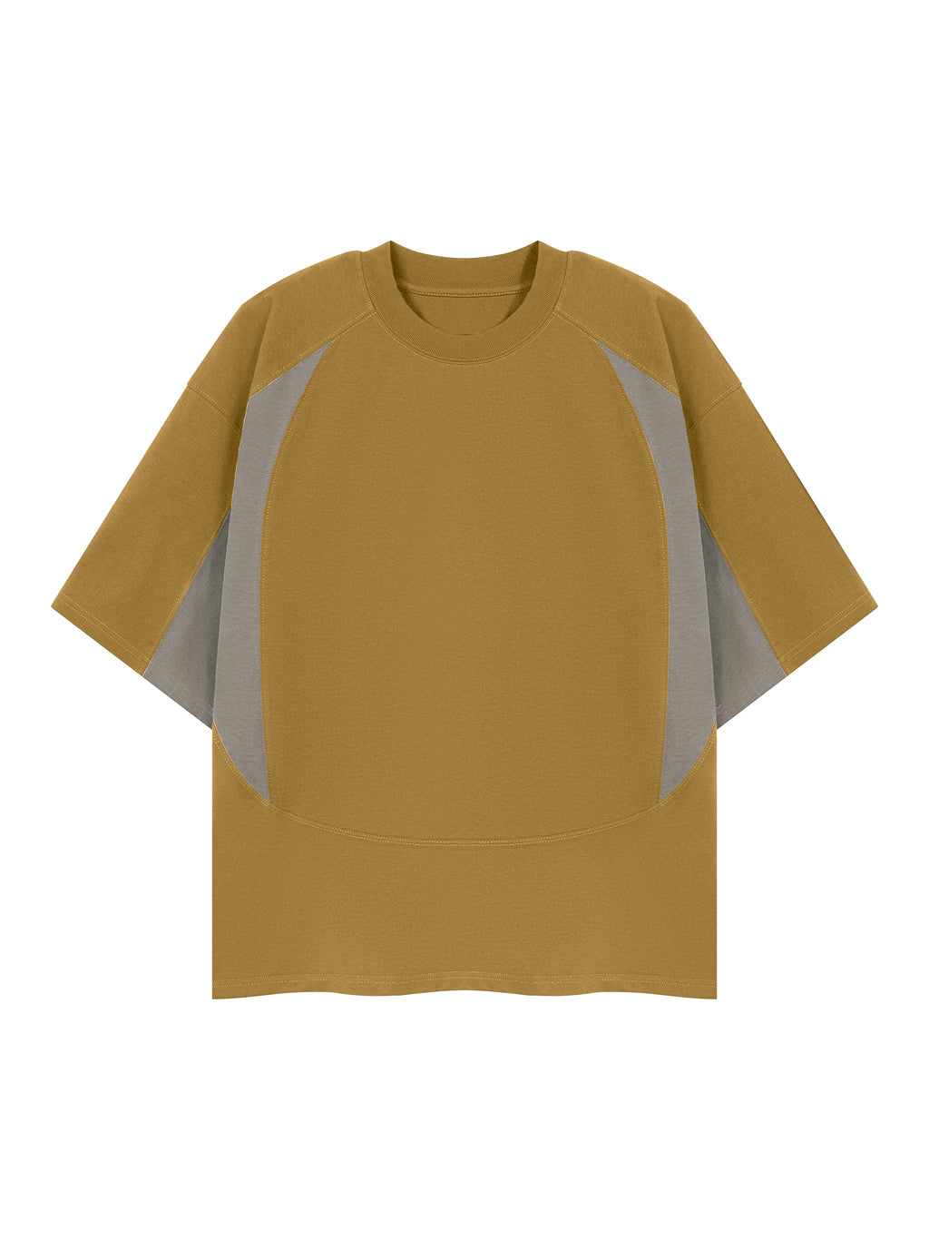 Unisex Color Block Paneling T-Shirt