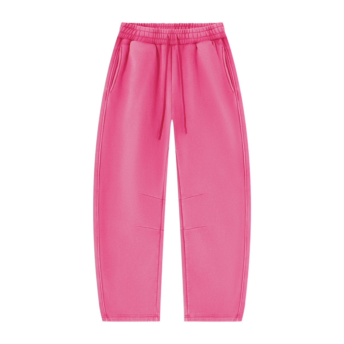 Unisex Vintage Wash Barrel-Leg Fleece Sweatpants V3