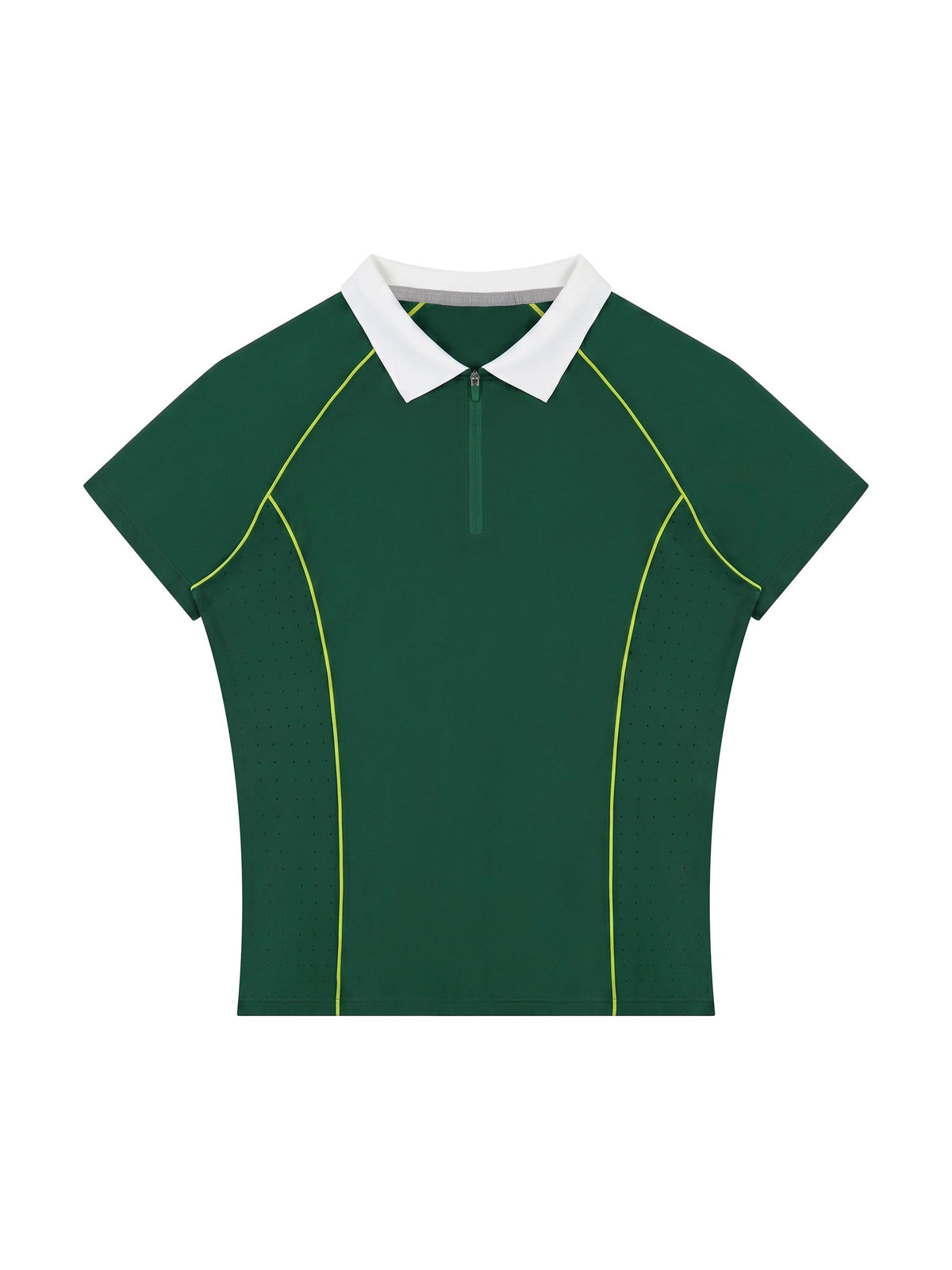 Women’s Slim Fit Quarter-Zip Polo Shirt