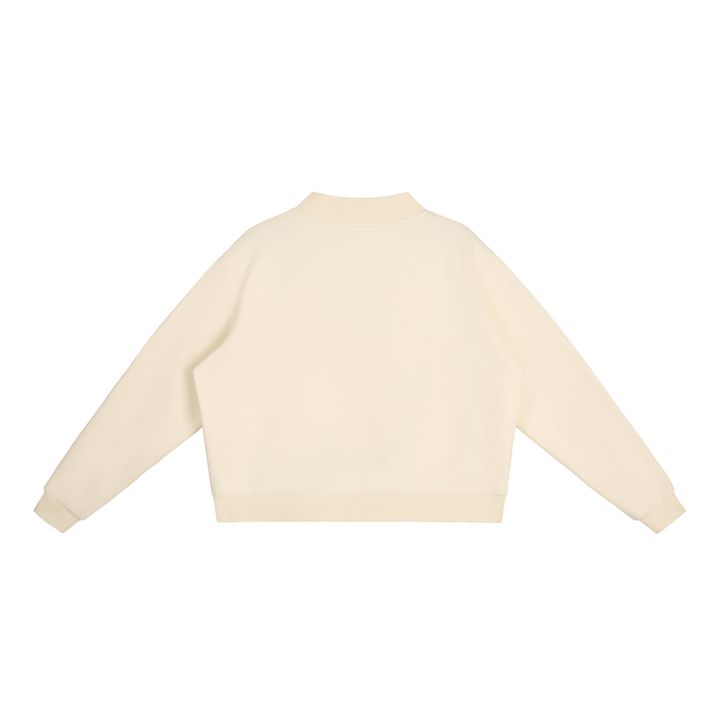 Comes With Pet Hair Essential Fleece Mock-Neck Crew Sweatshirt