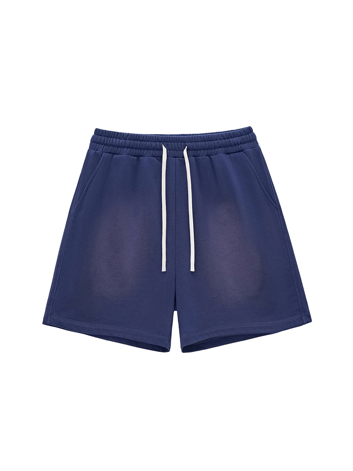 Sun Fade Raw Edge Cotton Shorts