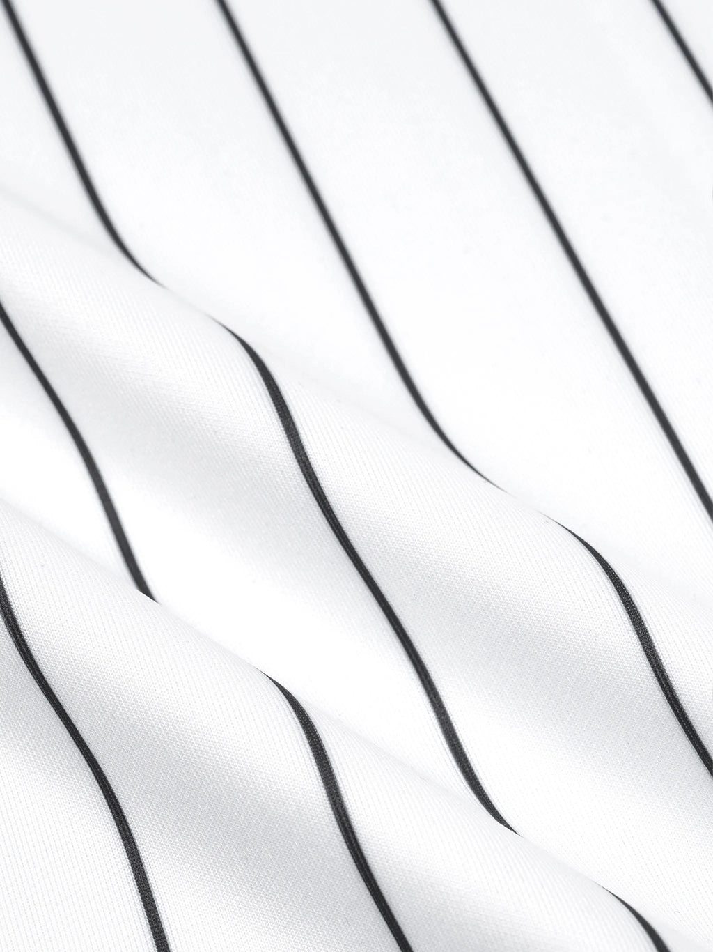 Unisex Striped Full-Zip Baseball Jersey