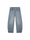 Men's Vintage Wash Barrel Leg Jeans