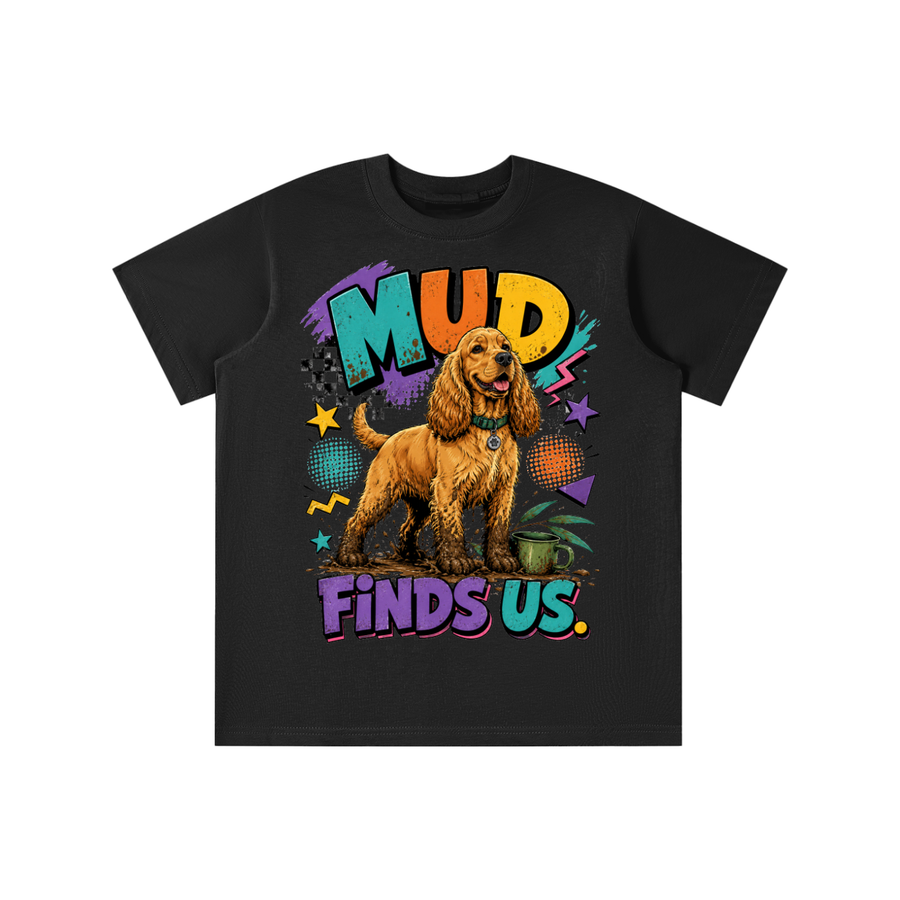 The Mud Finds Us Essential Kids’ Cotton T-Shirt