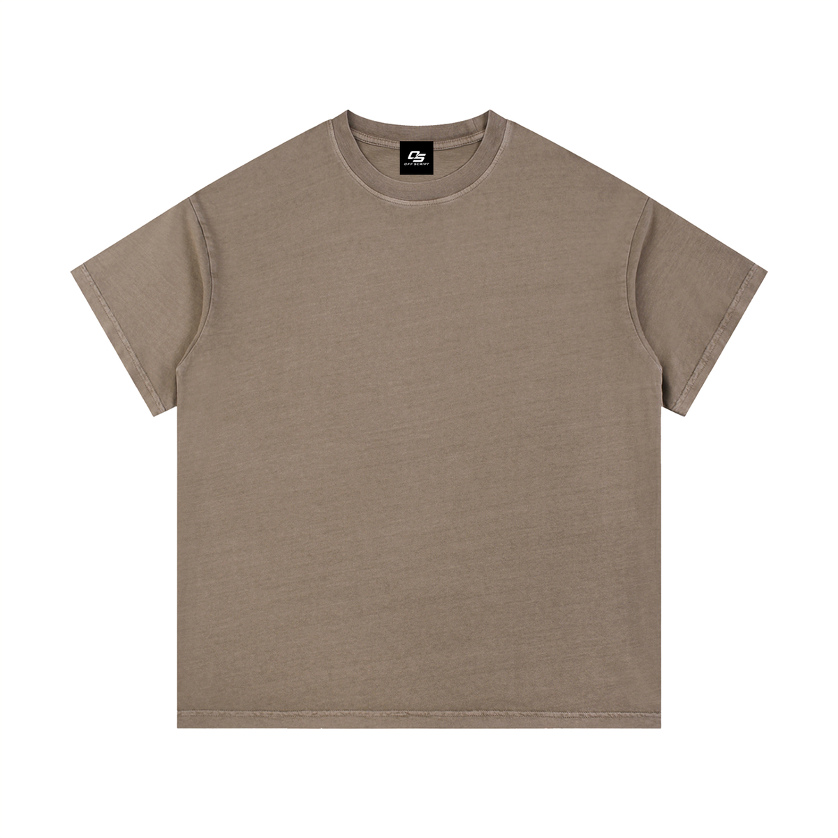 Coffee Unisex Vintage-Wash Cotton T-Shirt front view