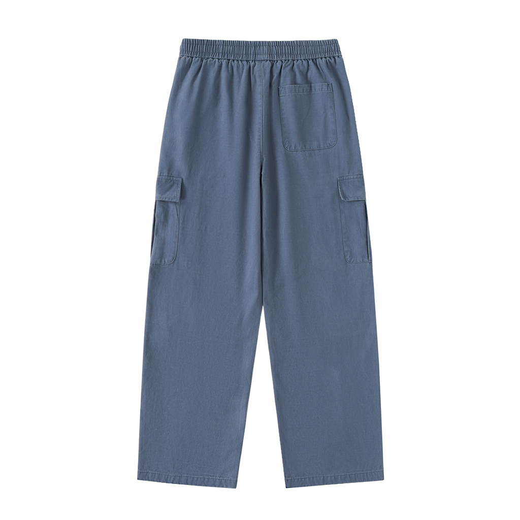 Men’s Drawstring Waist Straight-Leg Cargo Pants