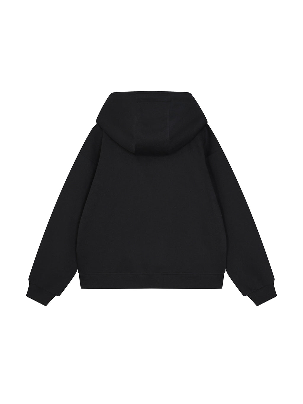 Boxy Button Placket Hoodie
