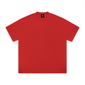Red Heavyweight Drop Shoulder T-Shirt front product view