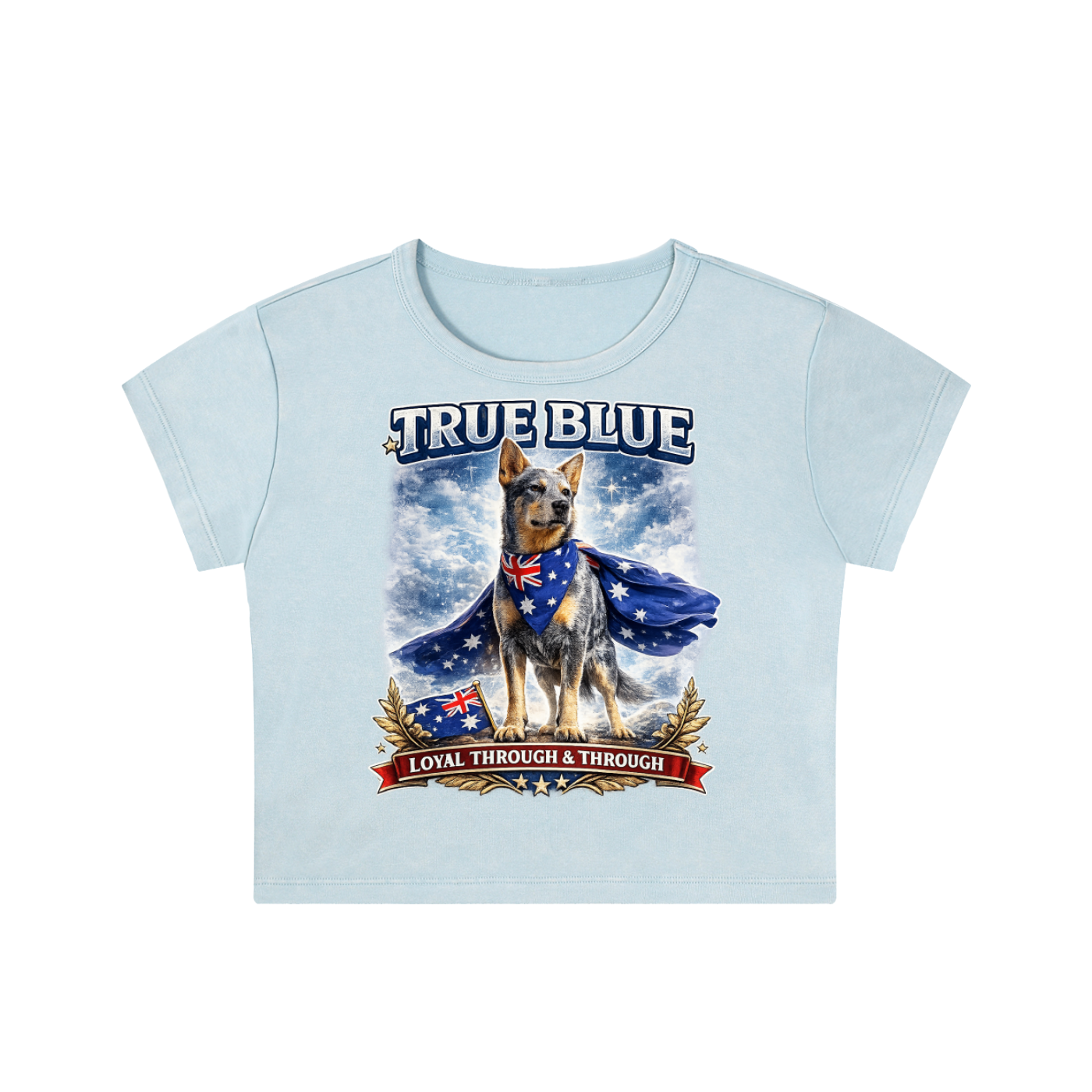 True Blue Aussie Dog Women's Crop Top