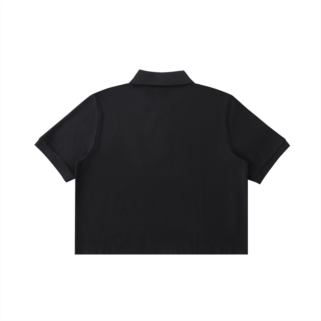 Off Script Women’s Essential Cropped Polo Shirt