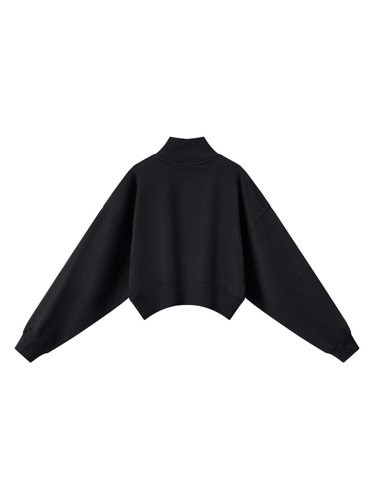 Women's Crop Mock Neck Sweatshirt