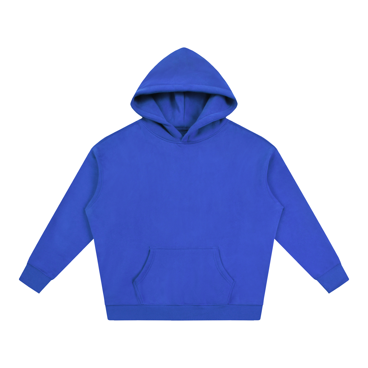Unisex Oversize Fleeced Hoodie – Klein Blue front