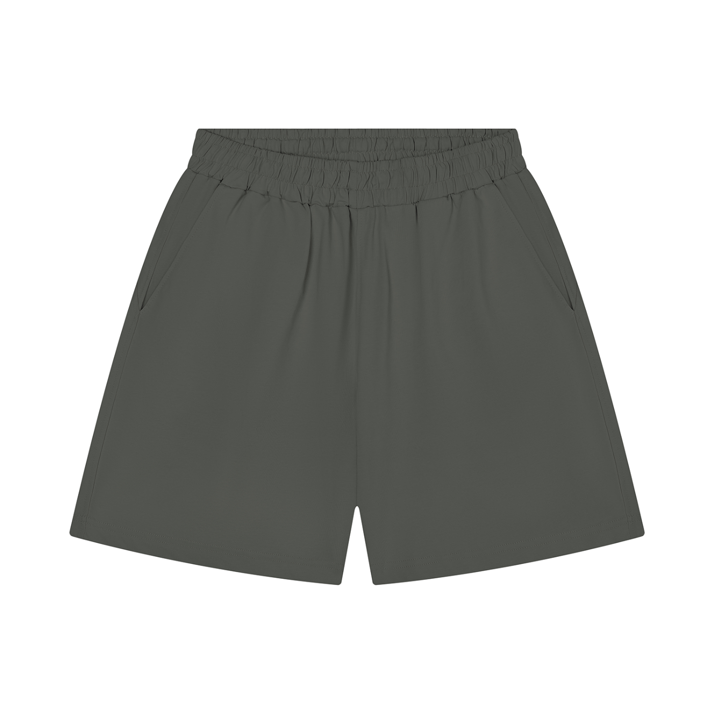 Unisex Regular Fit Shorts in Dark Grey — front view