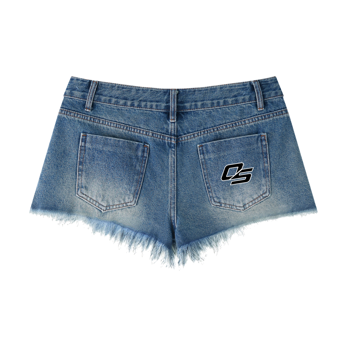 Off Script Women’s Vintage-Wash Raw-Hem Denim Shorts