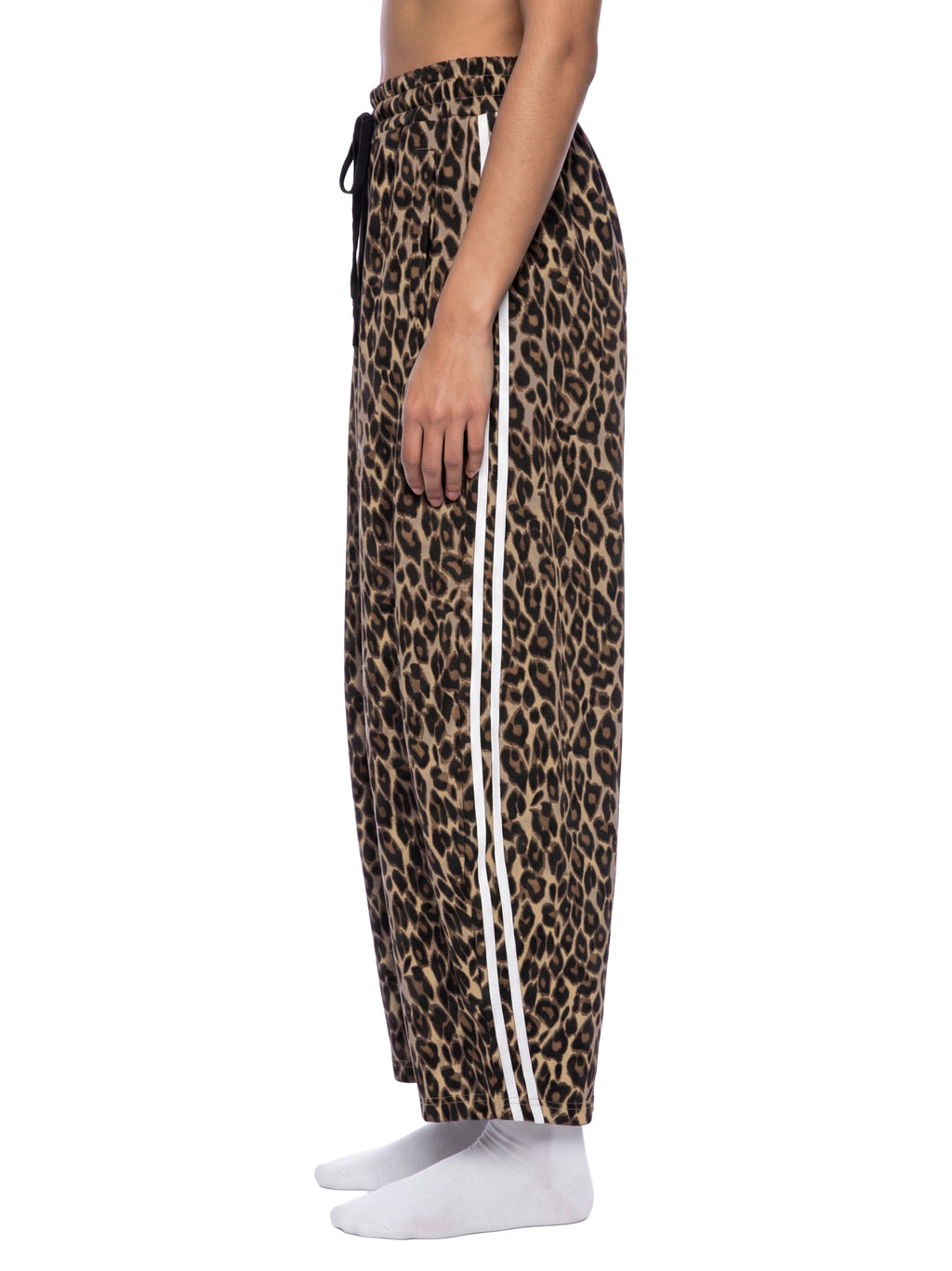 Unisex Leopard Barrel Leg Sweatpants
