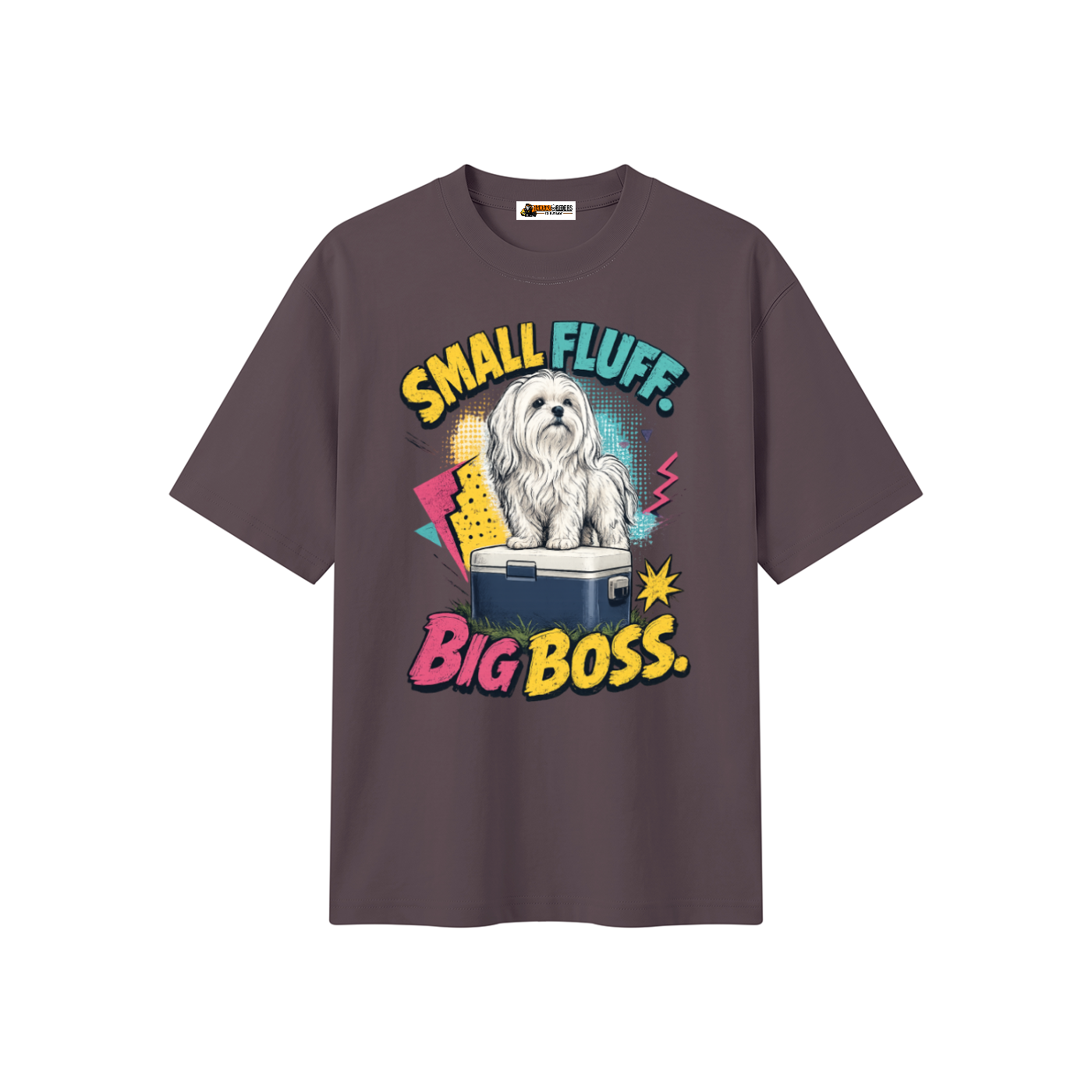 Small Fluff Big Boss Unisex Heavyweight Oversized T-Shirt