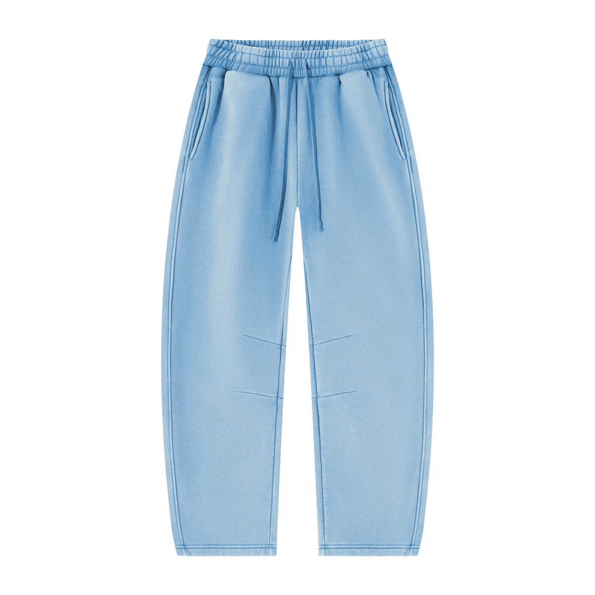 Unisex Vintage Wash Barrel-Leg Fleece Sweatpants V3
