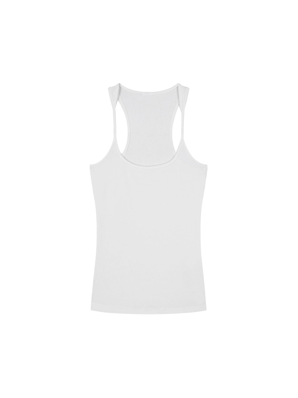 Slim Fit Ribbed Racerback Tank Top