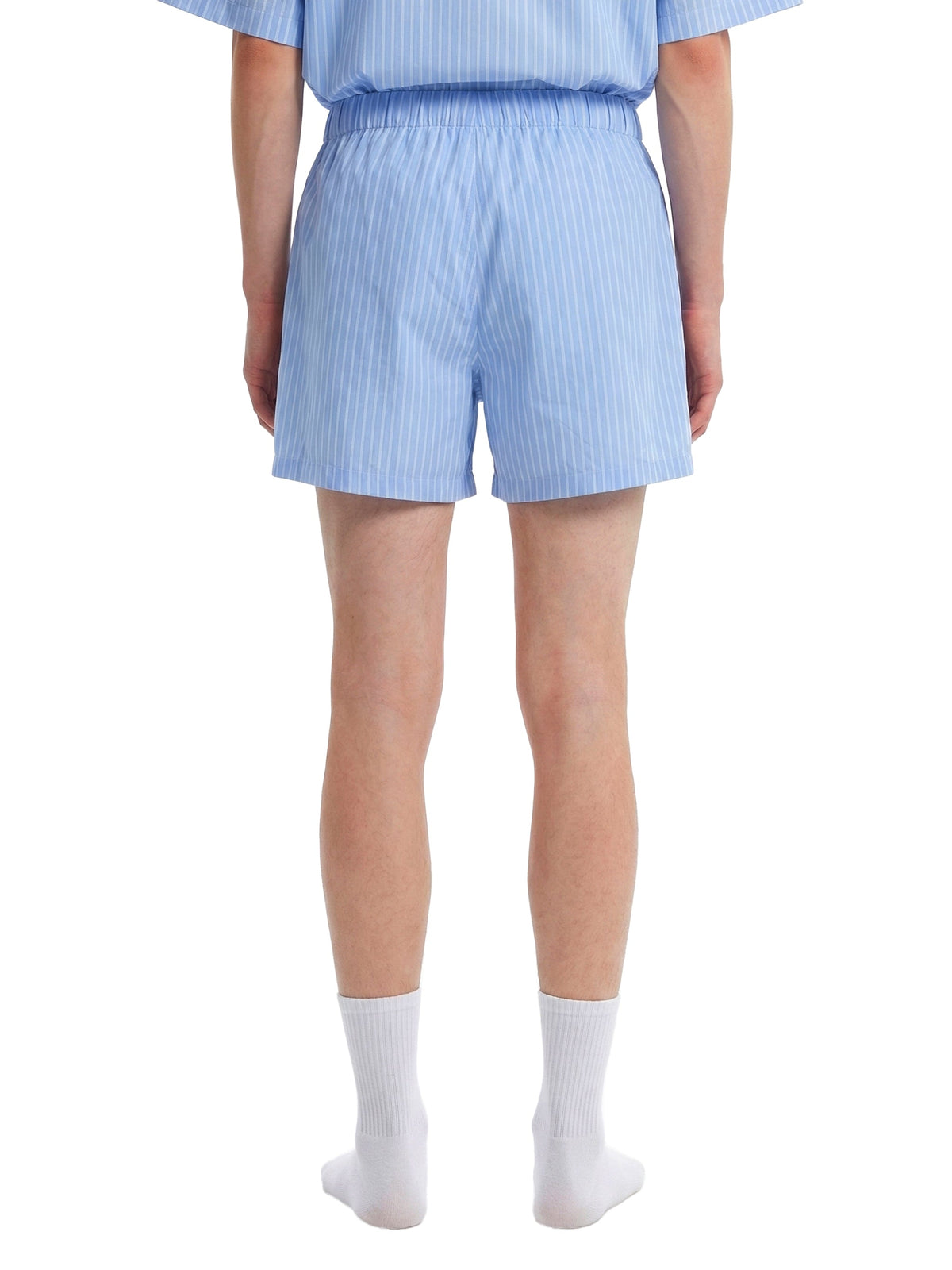 Men’s Striped Elastic Waist Shorts
