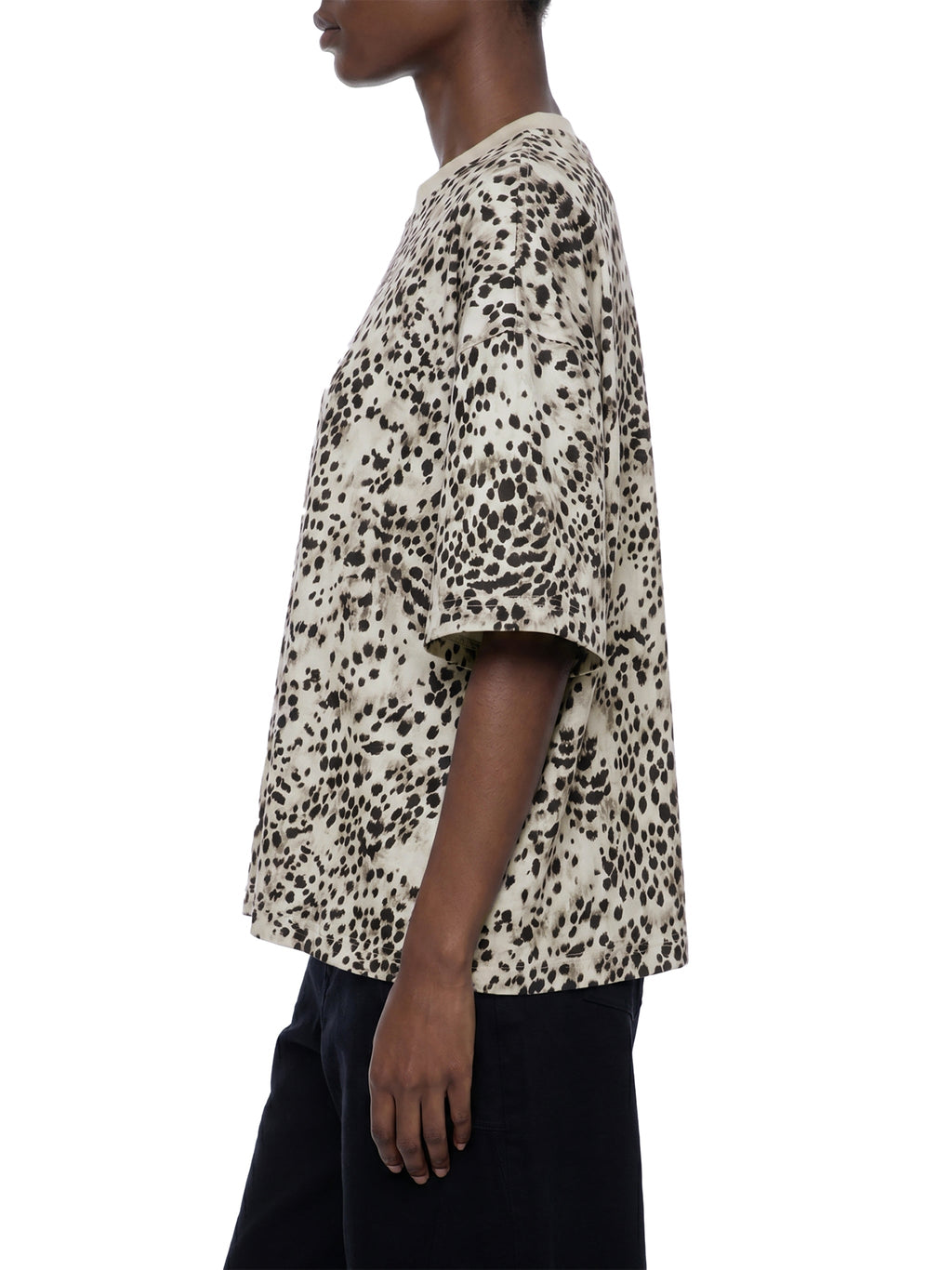 Unisex Leopard Print Boxy T-Shirt