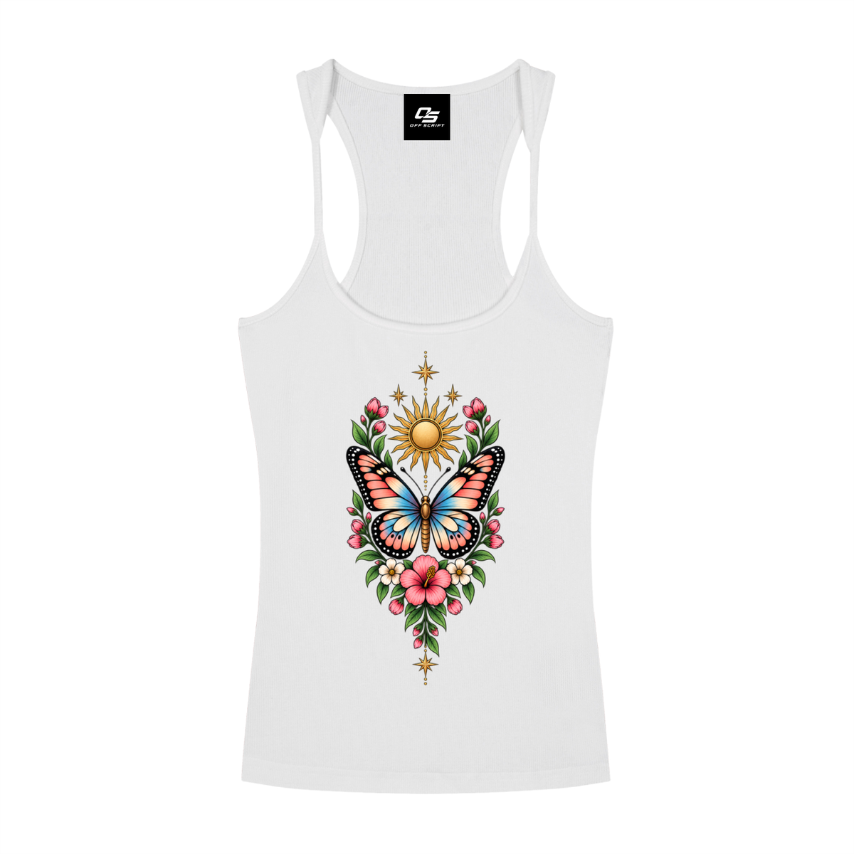 Celestial Butterfly Racerback Tank Top