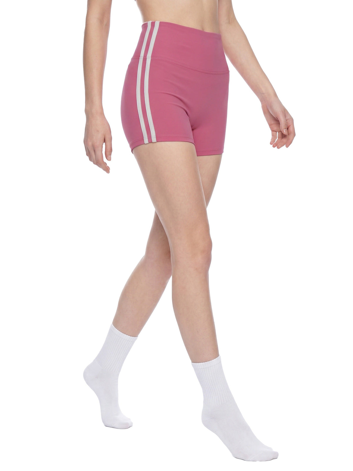 Women’s High-Waist Color Block Yoga Shorts