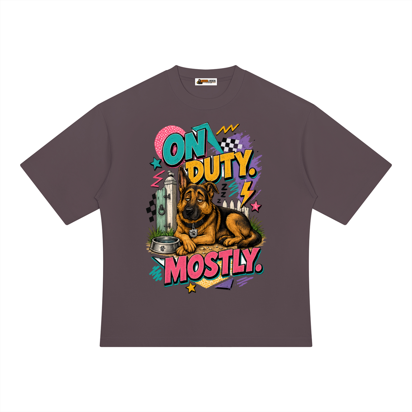On Duty Mostly Unisex Heavyweight Oversized T-Shirt