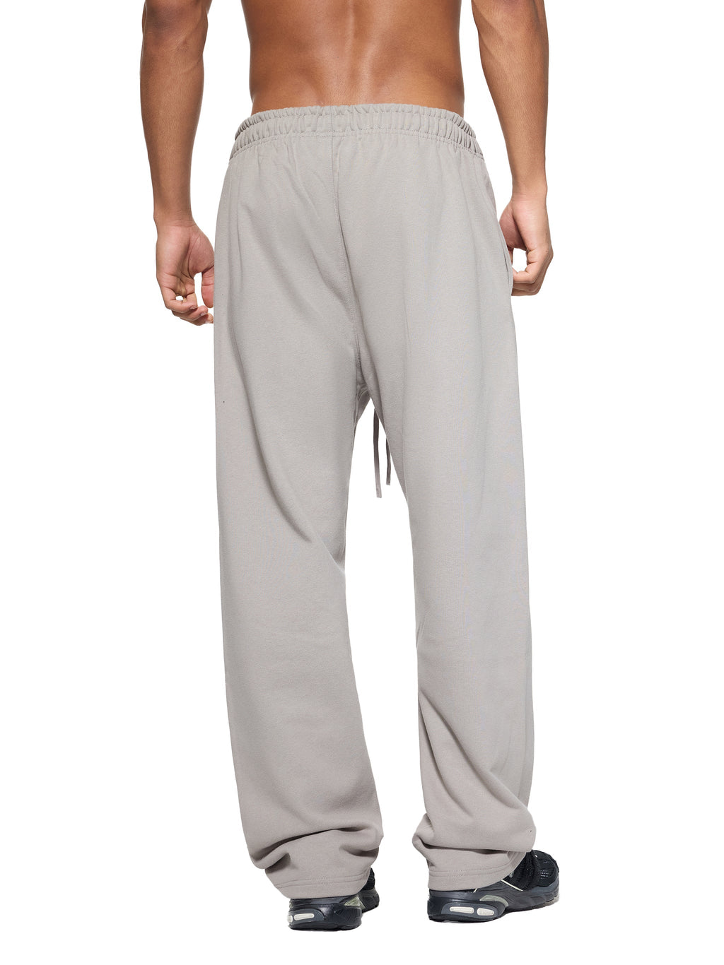 Solid Colour Straight-Leg Sweatpants