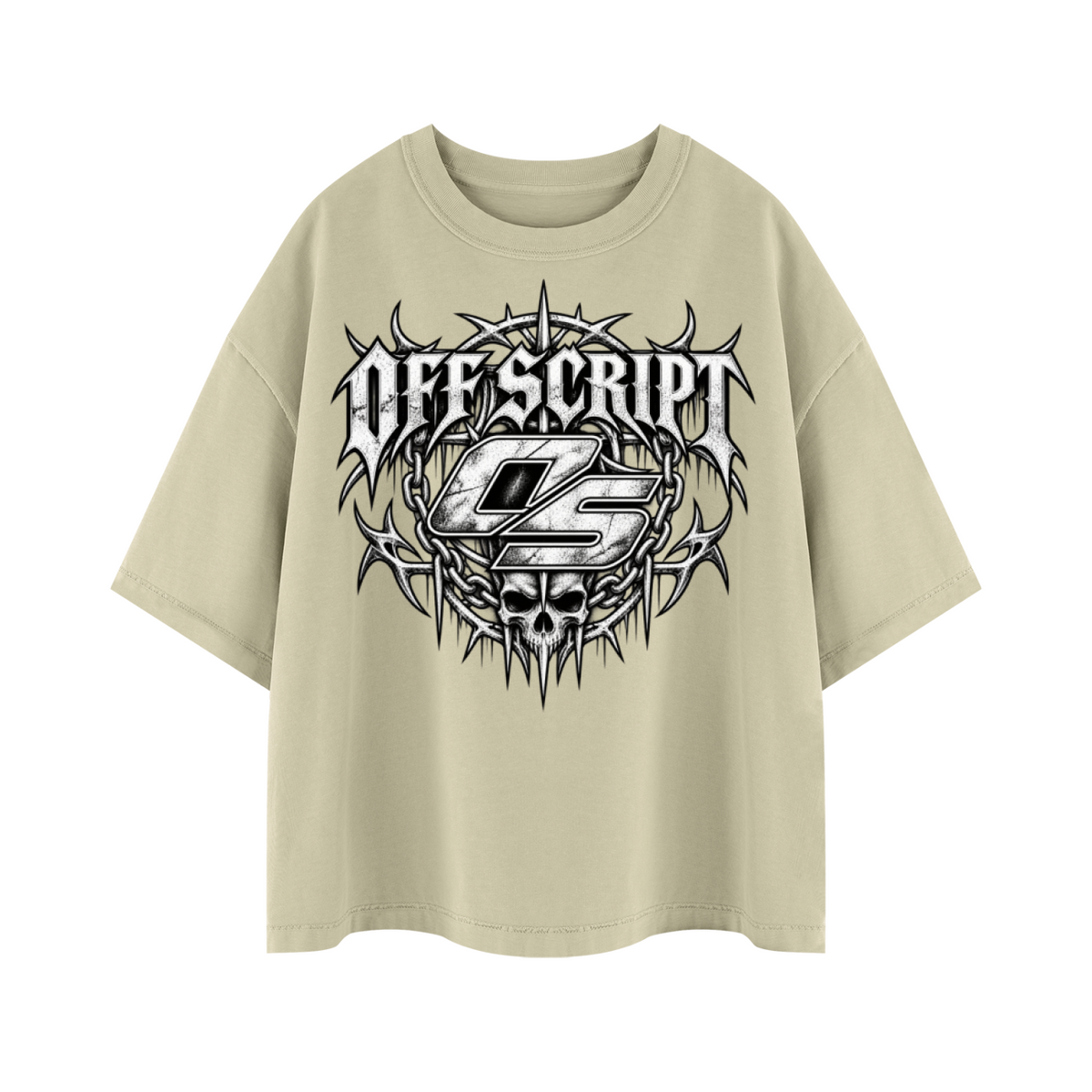 Off Script OS Tribal Vintage Wash Boxy T-Shirt