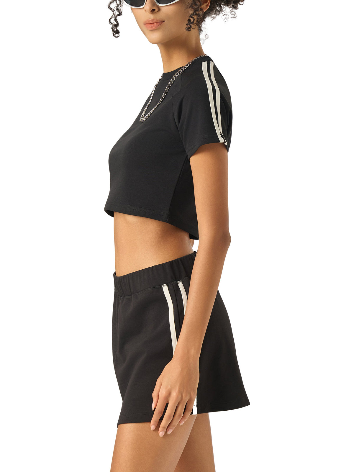 Women’s Taped Cooling Performance Crop Top gallery view