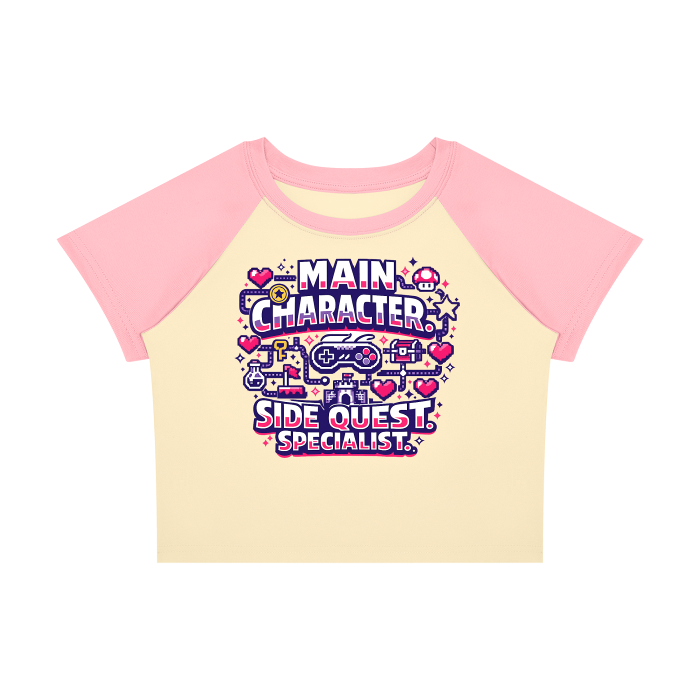 Side Quest Specialist Women’s Raglan Colour Block Baby T-Shirt