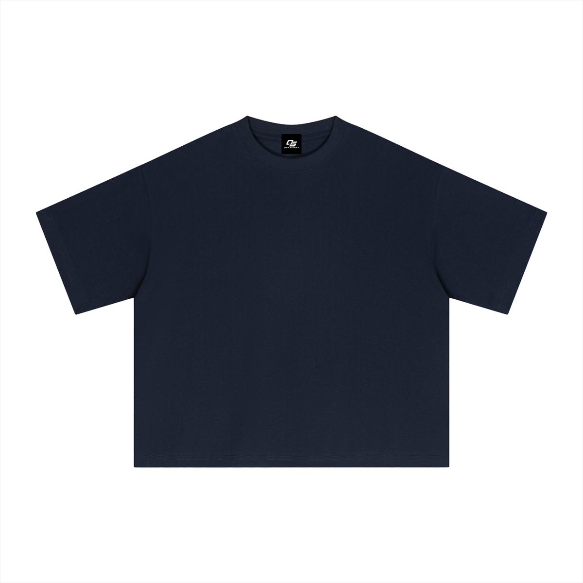 Dark Blue Essential Sorona Boxy T-Shirt front view