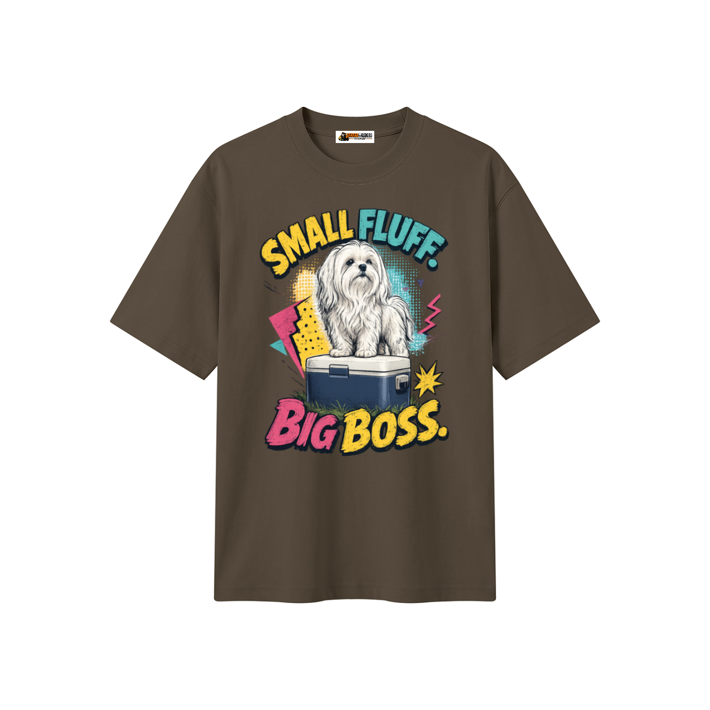 Small Fluff Big Boss Unisex Heavyweight Oversized T-Shirt