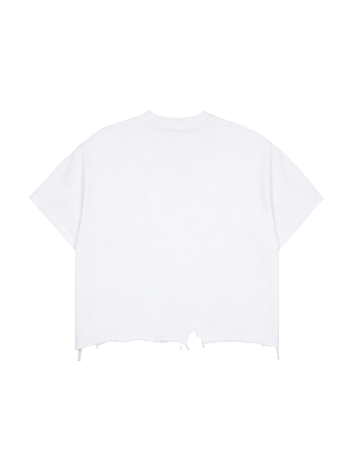 Unisex Vintage-Wash Boxy Distressed-Hem T-Shirt gallery view