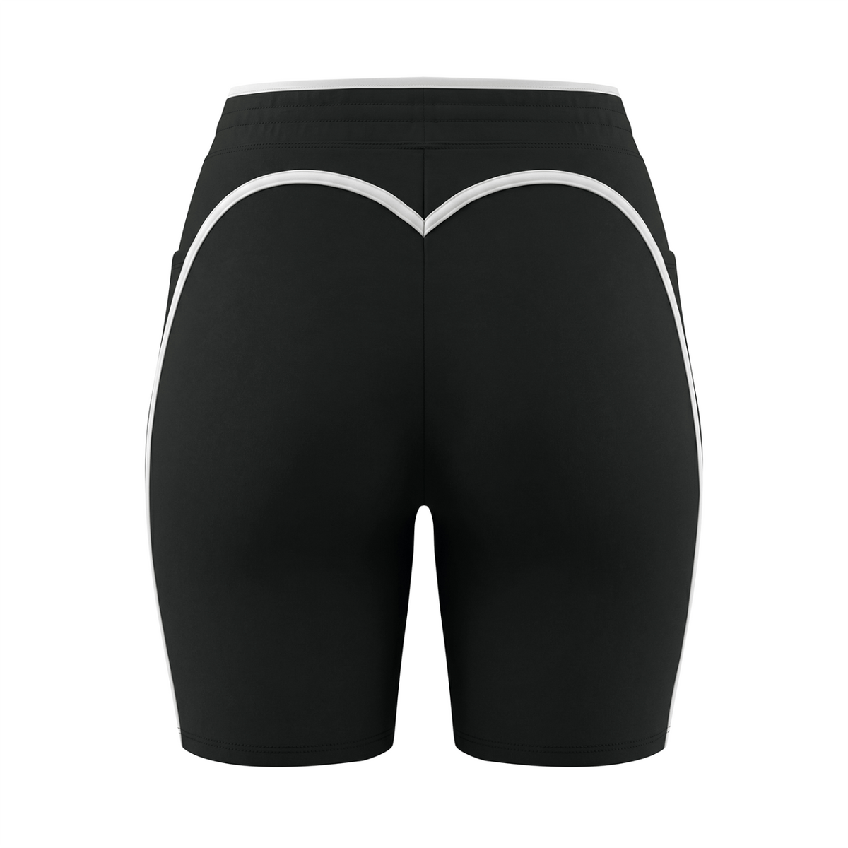 Off Script Women’s High-Rise Contrast-Trim Yoga Shorts