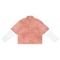 Unisex Vintage Wash Plaid Short Sleeve Shirt
