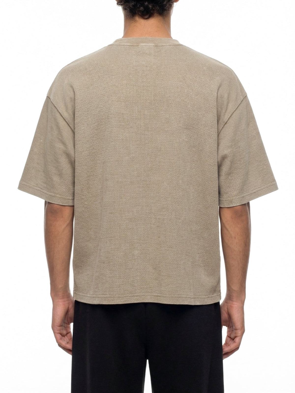 Unisex Mineral Wash Waffle Boxy T-Shirt