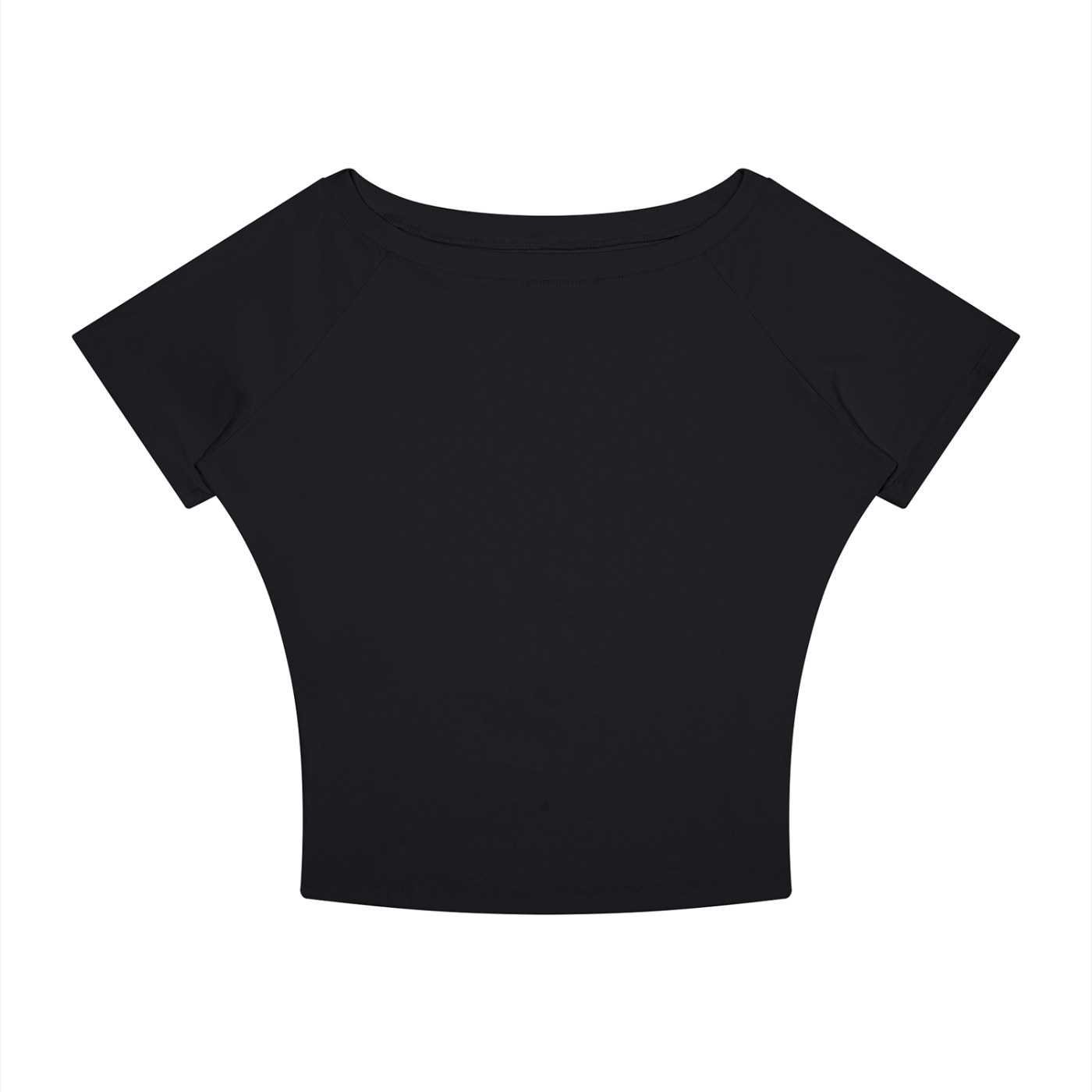 Black Women’s Boatneck Raglan T-Shirt front
