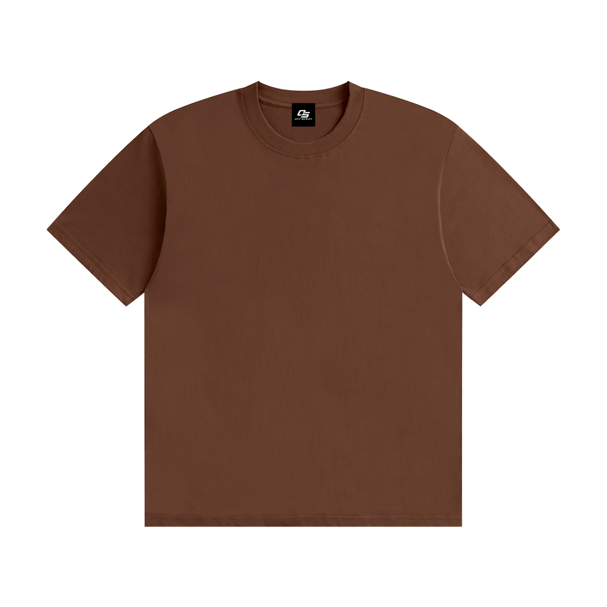 Coffee Unisex Seamless Cotton T-Shirt front view
